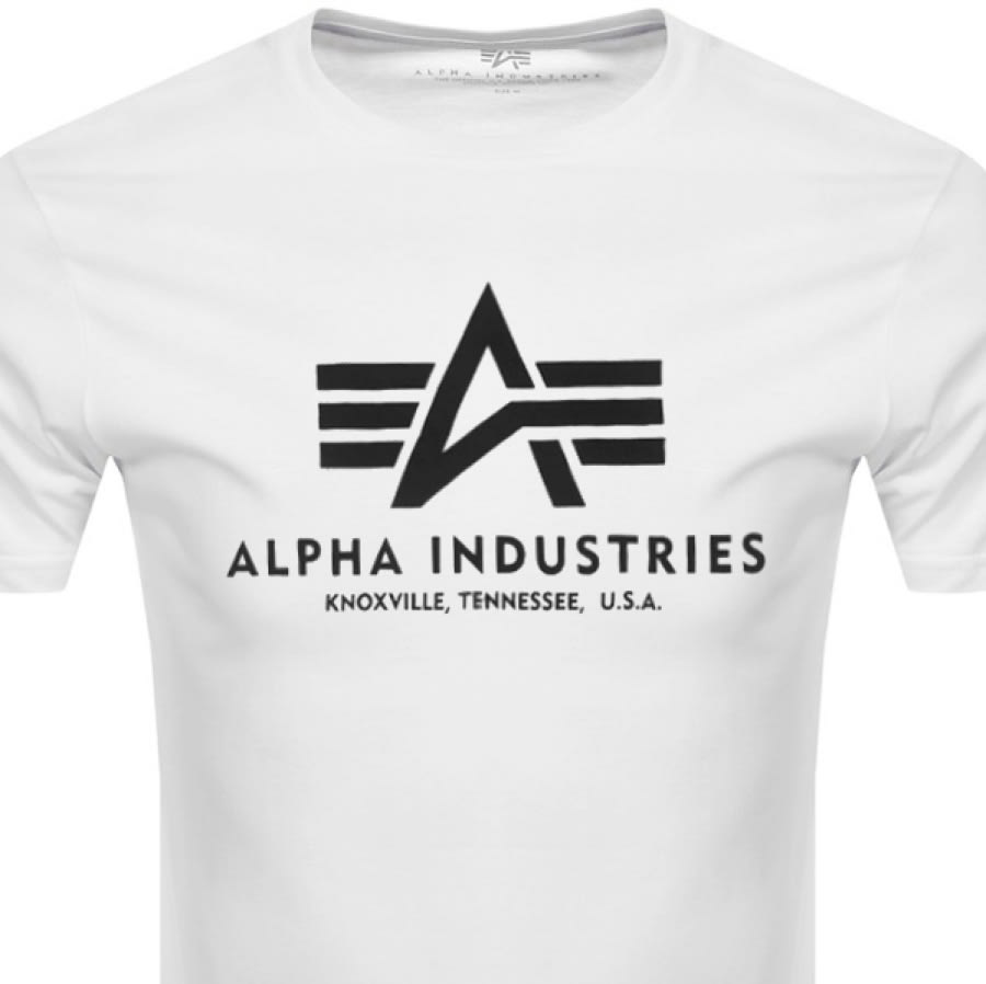 Alternative Image for ProductAlpha Industries Basic Logo T Shirt White2